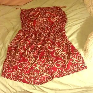 Strapless romper-never worn, very stylish!
